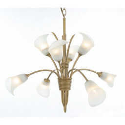 Luminosa Lighting Luminosa Ancona Pendant 8 Light G9 Satin French Gold - thumbnail 1
