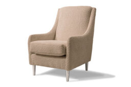 Modern Home Cassie Accent Chair - Mink & Silver - thumbnail 1
