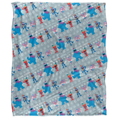 Sesame Street Silky Snow Holiday Supersoft Blanket Multicoloured (One Size) - image 1