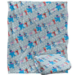Sesame Street Silky Snow Holiday Supersoft Blanket Multicoloured (One Size) - thumbnail 2