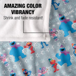 Sesame Street Silky Snow Holiday Supersoft Blanket Multicoloured (One Size) - thumbnail 4