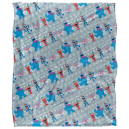 Sesame Street Silky Snow Holiday Supersoft Blanket Multicoloured (One Size) - thumbnail 1