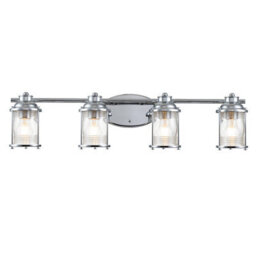 Luminosa Lighting Luminosa Kichler Ashland Bay Wall Lamp Polished Chrome, Ip44 - thumbnail 1