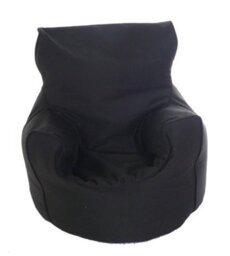 Bean Lazy Cotton Twill Black Bean Bag Arm Chair Toddler Size