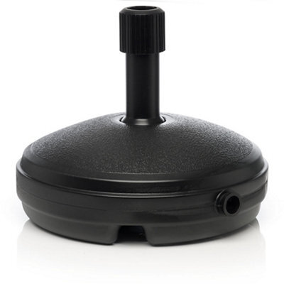 Ward Black Round Parasol Base 0.42Kg Filled Up To 11Kg
