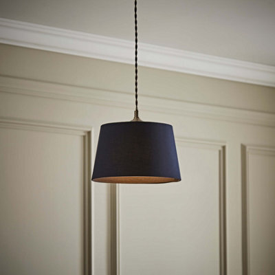 Valuelights Aspen Small Navy Tapered Ceiling Lamp Shade (D)25Cm - image 1