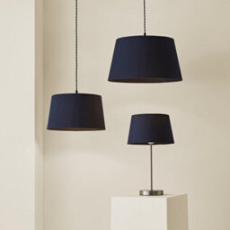 Valuelights Aspen Small Navy Tapered Ceiling Lamp Shade (D)25Cm - thumbnail 7