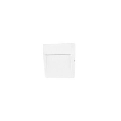 Luminosa Lighting Luminosa Nod Square Led Outdoor Recessed Wall Lamp White, Opal, Warm-White 3000K, Ip65 - image 1