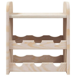 Vidaxl Wine Rack With Top Board 33X25X37 Cm Solid Wood Pine - thumbnail 5