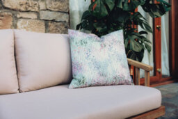 Hayward 50 X 50Cm Outdoor Cushion, Spring Meadow Classic Square Design, Shower-Resistant Square Cushion For Garden & Patio - thumbnail 3
