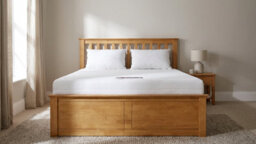 Rest Relax 5Ft King Ottoman Storage Bed Set With Memory Foam Mattress & 2 Luxury Memory Flake Pillows - Storage, Pressure Relief & Comfort - thumbnail 8