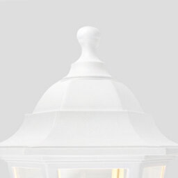 Valuelights Mayfair Traditional Style White Outdoor Security Ip44 Rated Wall Light Lantern - thumbnail 6