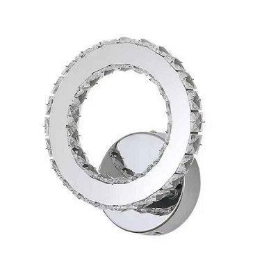 Tricolour Led Wall Lamp With K9 Crystal For Bedroom And Corridor, Modern Indoor Home Décor - image 1