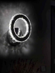 Tricolour Led Wall Lamp With K9 Crystal For Bedroom And Corridor, Modern Indoor Home Décor - thumbnail 5