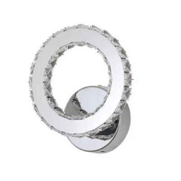 Tricolour Led Wall Lamp With K9 Crystal For Bedroom And Corridor, Modern Indoor Home Décor - thumbnail 1