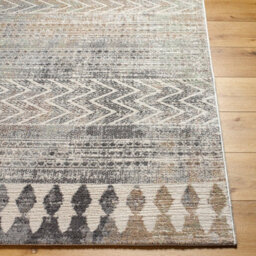 Livabliss Roma-Geometric Grey Brown Green Living Dining Bedroom Rug 160 X 215 Cm Easy Care, Non Shedding - thumbnail 5