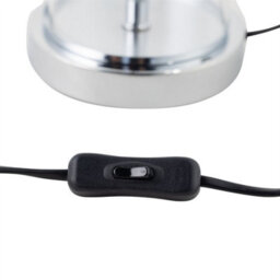 First Choice Lighting Aura - Chrome Table Lamp With Burgundy Fern Cut Out Shade - thumbnail 4