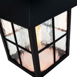 Happy Homewares Matt Black Die-Cast Aluminium Traditional Lantern Porch Ceiling Light Fitting - thumbnail 7