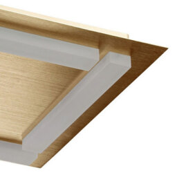 Luminosa Lighting Luminosa Verona Square Ceiling 4 Light 20W Led 3000K, 1800Lm, Satin Gold/frosted Acrylic - thumbnail 5