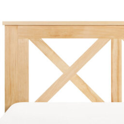 Beliani Bed Pine Wood Tannay 140 X 200 Cm (Eu Double) Light Brown - thumbnail 9