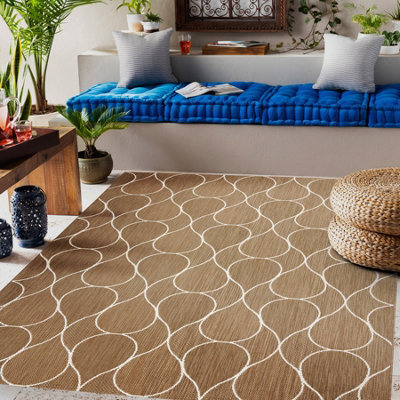 RugsX Flat 49379265 Sisal Carpet Drops - Natural Beige Straw Color, String 80X150 Cm - image 1