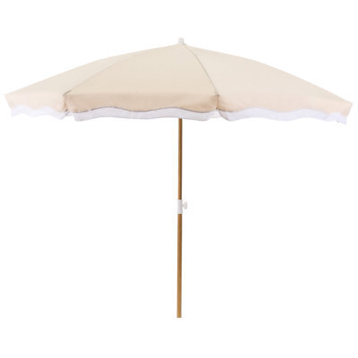 Beliani Market Parasol 232 Cm Sestriere Beige - image 1