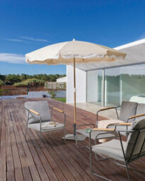 Beliani Market Parasol 232 Cm Sestriere Beige - thumbnail 2