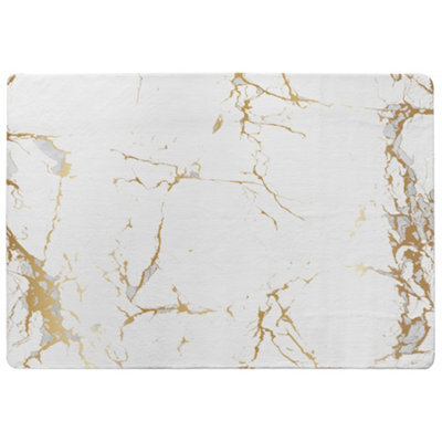 Benjamin Tate Design Golden Marble Designer Special Soft Home Rug - image 1