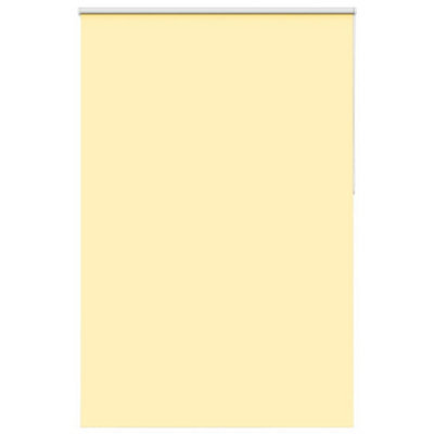Berkfield Roller Blind Blackout Yellow 145X210 Cm Fabric Width 141.6 Cm Polyester - image 1