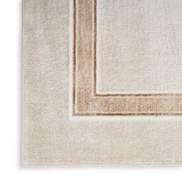 Modern Plain Rug, 10mm Pile Modern Rug, Ivory Cream Rug, Anti-Shed Bordered Rug For Bedroom, & Livingroom-274Cm X 366Cm - thumbnail 7