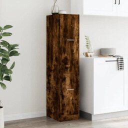 Walplus Apothecary Cabinet Smoked Oak 30X41X144.5 Cm Engineered Wood - thumbnail 4