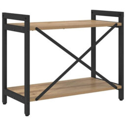 Berkfield Bookcase Artisan Oak 60 X 30 X 48.5 Cm Engineered Wood - thumbnail 7