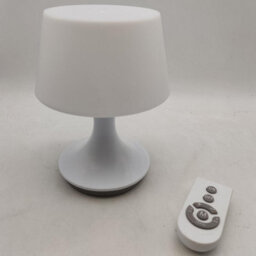 White Table Lamp With Remote - Usb Rechargeable Portable Cordless Light With 10 Brightness Modes - H17.5 X 13.5Cm Diameter - thumbnail 4