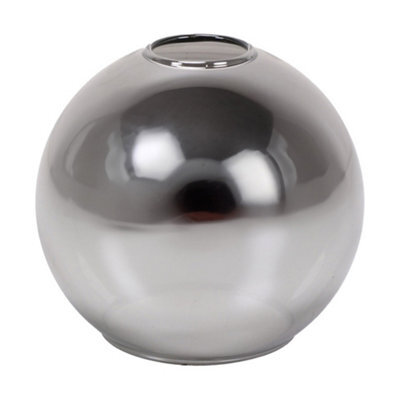 Valuelights Bellamy Easy Fit Smoked Glass Globe Lampshade Ceiling Light Shade (D)25Cm - image 1