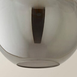 Valuelights Bellamy Easy Fit Smoked Glass Globe Lampshade Ceiling Light Shade (D)25Cm - thumbnail 5