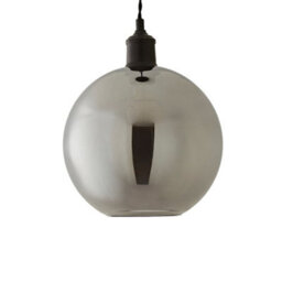 Valuelights Bellamy Easy Fit Smoked Glass Globe Lampshade Ceiling Light Shade (D)25Cm - thumbnail 6