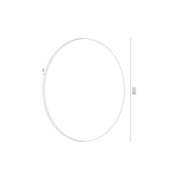 Luminosa Lighting Luminosa Oregon Plus 12Cm Flush Wall Lamp Red 390Lm 3000K - thumbnail 4