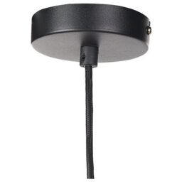 Wyld And Coco Black And Gold Smoked Glass Pendant Lamp For Modern Living Room Or Bedroom, W23 X D23 X H172Cm - thumbnail 7