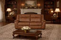 SC FURNITURE LIMITED Tan Brown Leather Gel Reclining 3 Seater + 2 Seater Reclining Sofas - Clifton - thumbnail 3