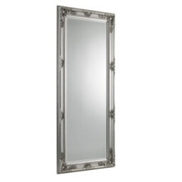 Julian Bowen Palais Pewter Lean-To Mirror, Wood Frame, Rectangular, Full Length, Freestanding, 170 X 70 X 6Cm - thumbnail 2