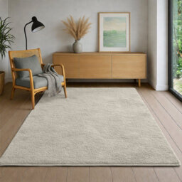 Moonlight Bedding Thick Low Pile Pashmina Shaggy Rug Soft Area Rug Non-Slip Living Room Rugs Bedroom Carpet (Beige, 160X230Cm) - thumbnail 5