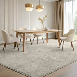 Moonlight Bedding Thick Low Pile Pashmina Shaggy Rug Soft Area Rug Non-Slip Living Room Rugs Bedroom Carpet (Beige, 160X230Cm) - thumbnail 4