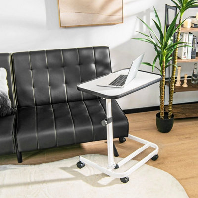 Overbed Table W/ Wheels & Tilting Top 9 Position Beside Table - image 1