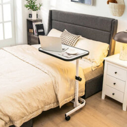 Overbed Table W/ Wheels & Tilting Top 9 Position Beside Table - thumbnail 3