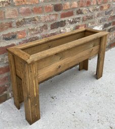 Ruddings Wood Raised Rectangular Planter Wooden Garden Flowers Vegetables Container (W) 92Cm (H) 52Cm - thumbnail 1