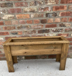 Ruddings Wood Raised Rectangular Planter Wooden Garden Flowers Vegetables Container (W) 92Cm (H) 52Cm - thumbnail 3