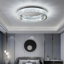 Thehotsale 30W 50Cm Dia Round Crystal Celling Light Chrome Finish Cool White Light - thumbnail 6