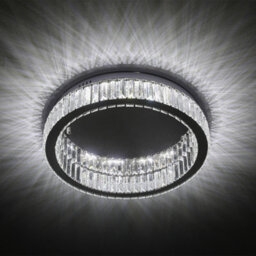 Thehotsale 30W 50Cm Dia Round Crystal Celling Light Chrome Finish Cool White Light - thumbnail 4