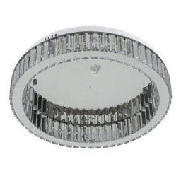 Thehotsale 30W 50Cm Dia Round Crystal Celling Light Chrome Finish Cool White Light - thumbnail 1