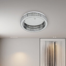 Thehotsale 30W 50Cm Dia Round Crystal Celling Light Chrome Finish Cool White Light - thumbnail 7